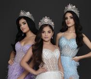Miss Teen Universe Petite Puerto Rico 2023, Sofía Paoli Vargas; Miss Pre Teen Universe Puerto Rico 2023, Valentina Rivera; y Miss Teen Universe Puerto Rico 2023, Alannis Mulero.