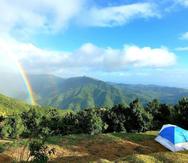Cerradillo Campground en Cayey ofrece a los visitantes vistas hermosas de la zona montañosa de la isla.