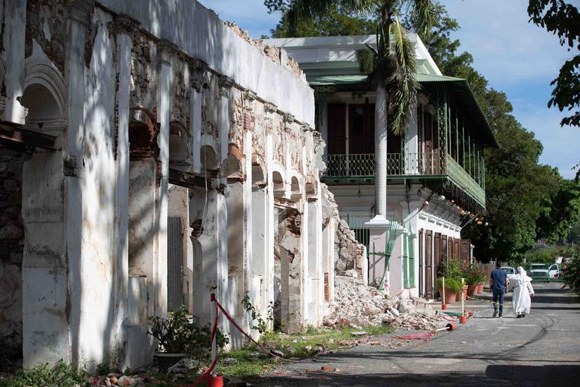 El convento Hermanas Dominicas de Fátima en Guánica es uno de muchos edificios históricos que sufrieron daños a causa de los terremotos.
