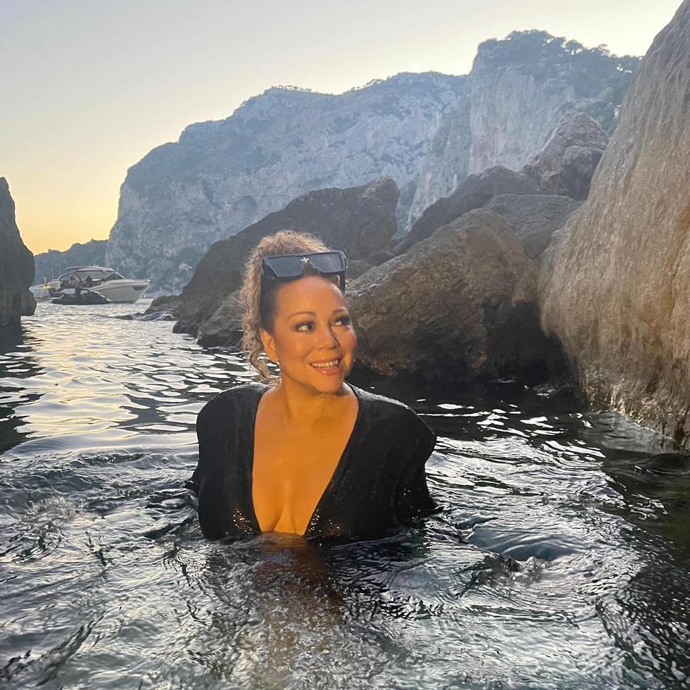 La cantante Mariah Carey disfrutó de sus vacaciones junto a su familia, en la isla de Capri, en Italia.