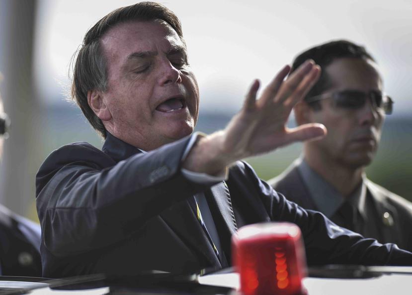 Bolsonaro dijo que en su opinión la inmunidad natural de los brasileños protegerá a la nación del coronavirus. (AP)