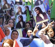 Imagen de una manifestación ocurrida en septiembre en Irán tras la muerte de Mahsa Amini.