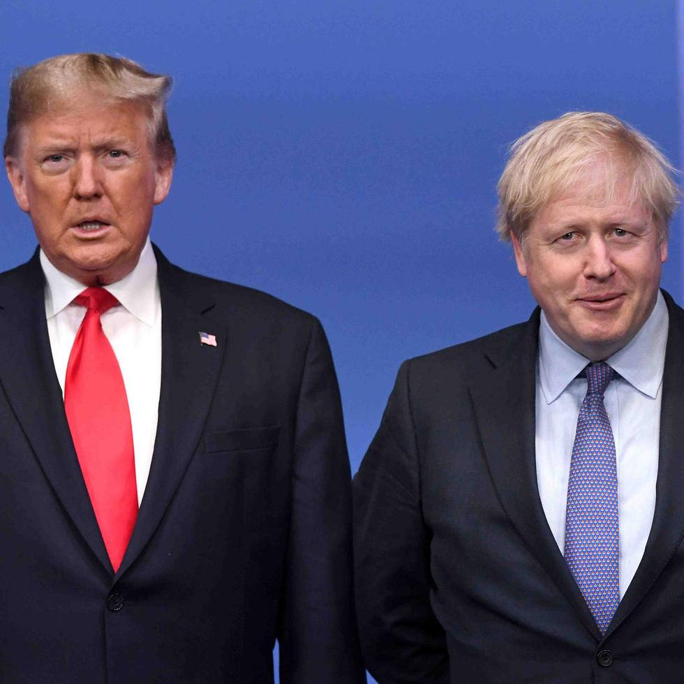 Donald Trump y Boris Johnson. (Agencia EFE)
