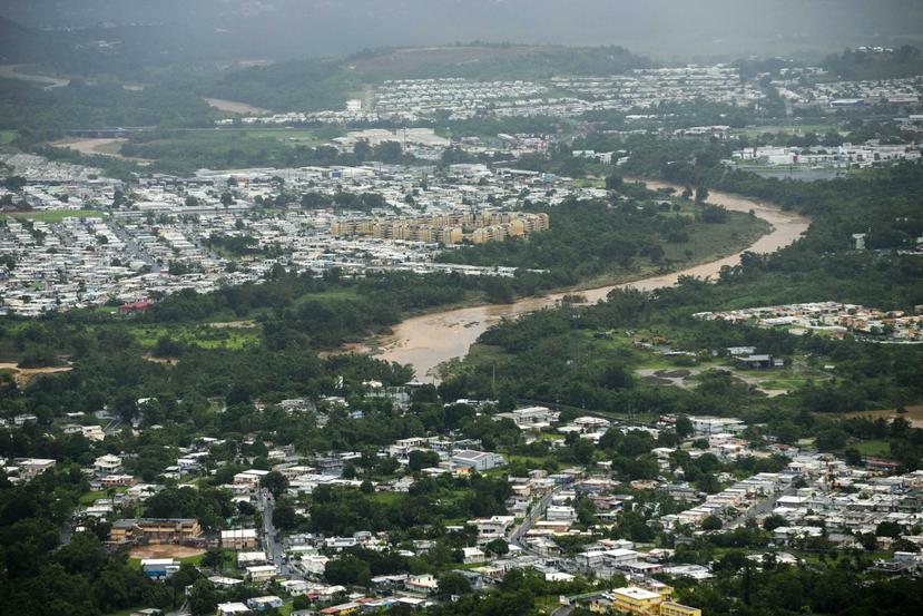 En la foto, el valle de Caguas visto desde San Lorenzo.