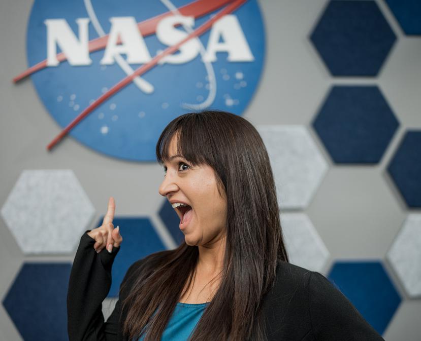 La puertorriqueña Melanie Crespo Ramos, quien trabaja en la NASA.