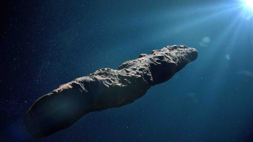 Ilustración del cometa Oumuamua. (Shutterstock)