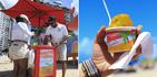 Bad Bunny sorprende a fanáticos regalando helados en una playa en Isla Verde