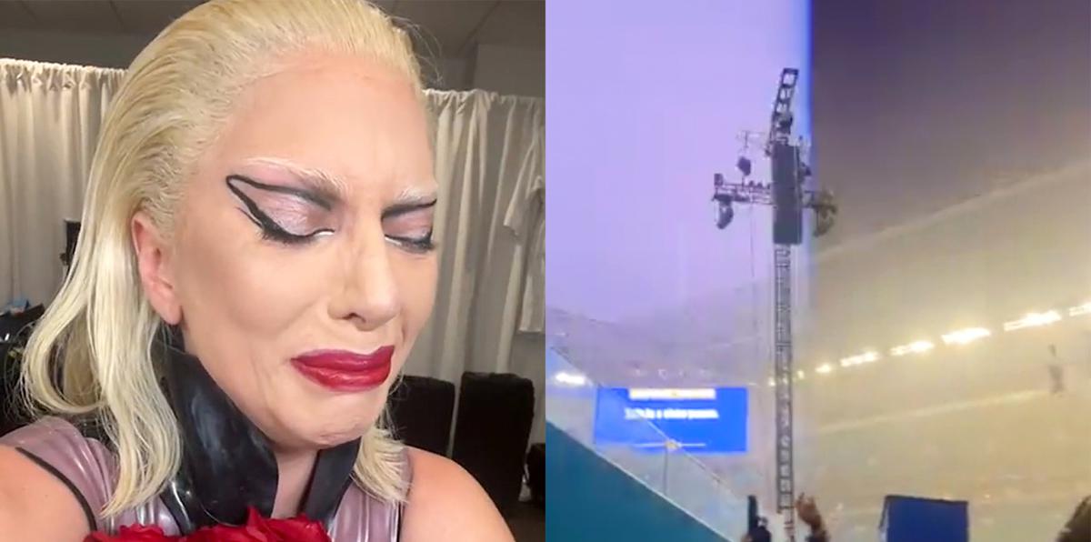 Lady Gaga llora por tormenta eléctrica en su concierto en Miami