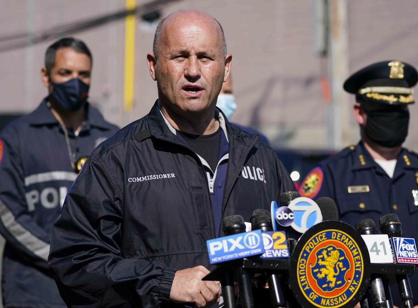 Esta foto del 20 de abril del 2021 muestra al comisionado de policía del condado Nassau, Nueva York, Patrick Ryder.