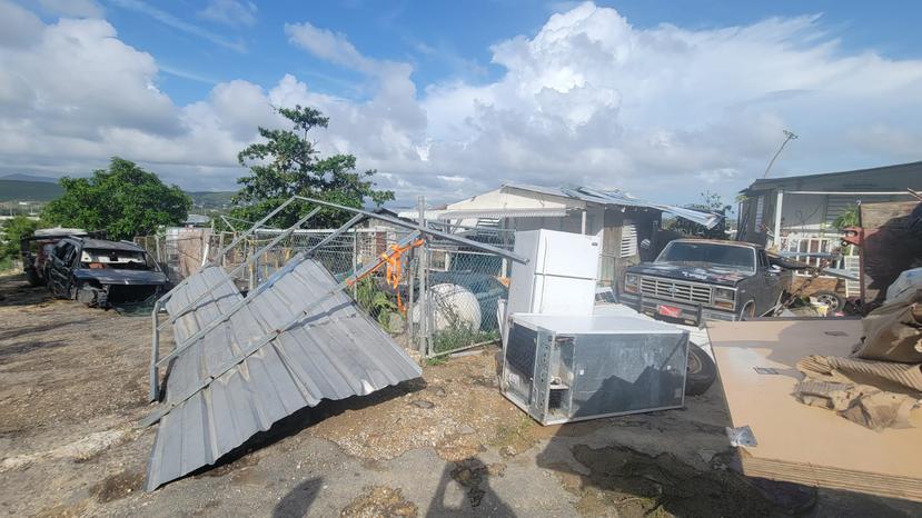 Imagen de algunas de las residencias en la comunidad El Sol en Ponce.