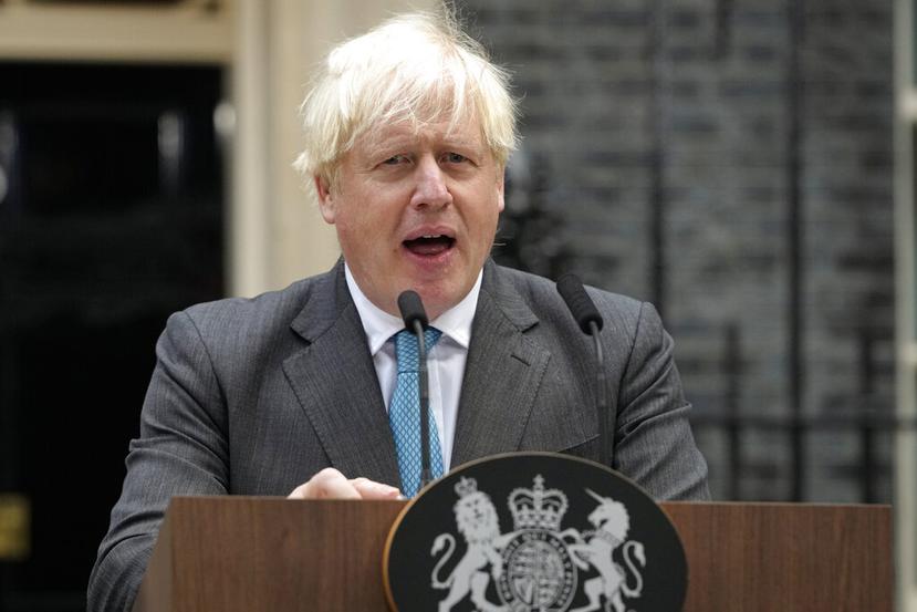 El ex primer ministro de Gran Bretaña Boris Johnson.