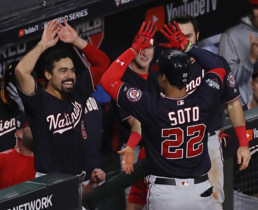 El equipo de los Nationals de Washington se mide ante los Astros de Houston por el campeonato de la Serie Mundial de Béisbol 2019. (EFE)
