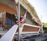One of the residences that collapsed in Guánica after the 6.4 earthquake.