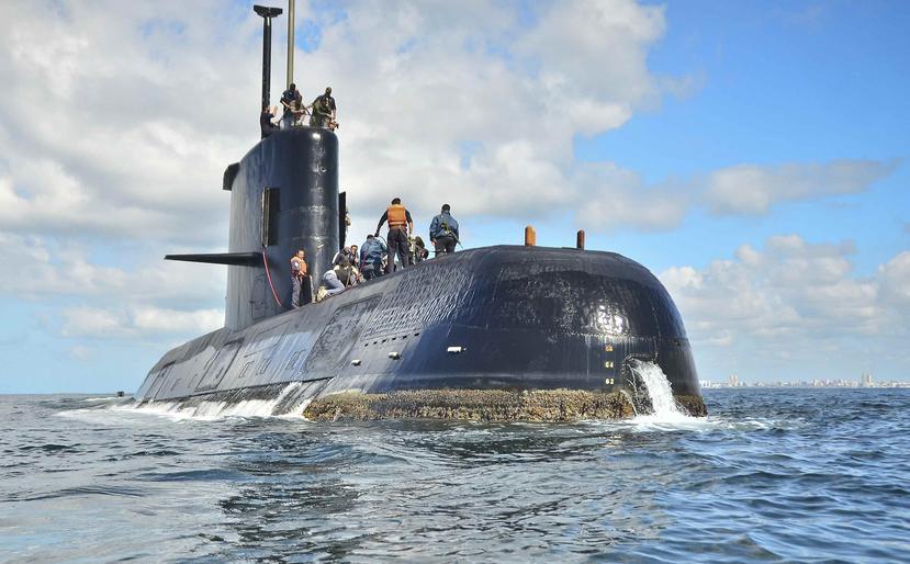 La Marina argentina dijo ayer que ha perdido contacto con su submarino en la costa sur del país. (AP)