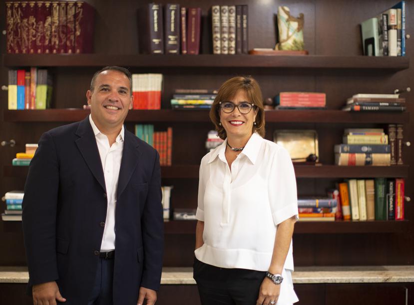 En la foto Pedro Zorrilla, recién nombrado principal oficial ejecutivo de GFR Media y María Eugenia Ferré Rangel, presidenta de la Junta de Directores de GFR Media.