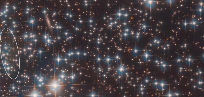 Bedin 1 es una galaxia alargada, de tamaño modesto e increíblemente débil, según los científicos. (Hubble ESA)