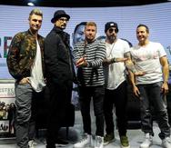 Los Backstreet Boys ofrecieron una conferencia de prensa, previo a su presentación en Chile. (EFE)