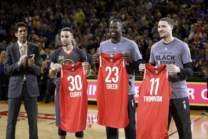 Curry (izquierda) y Thompson (derecha) son las estrellas principales de los Warriors.