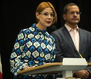 La directora ejecutiva de la Autoridad del Distrito de Convenciones de Puerto Rico, Mariela Vallines, durante la conferencia de prensa en la que se entregaron detalles del evento que, el año pasado, tuvo un retorno de inversión para la isla de $61 millones.