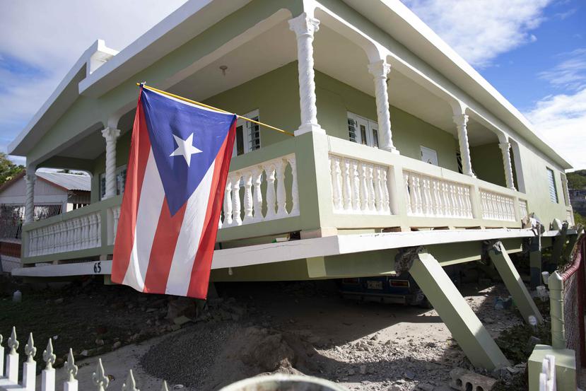 Residencia afectada en Guánica.