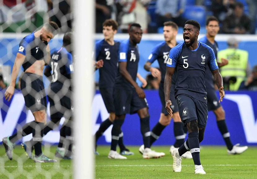 Samuel Umtiti fue el autor del gol de la victoria de Francia. (AP)