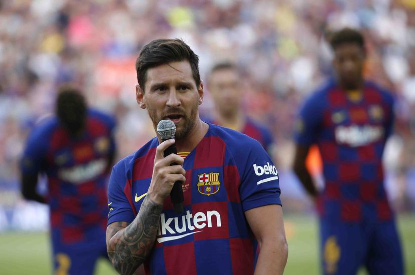 Messi regresó de sus vacaciones tras la Copa América. (AP)