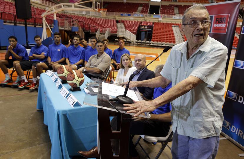 Marchand participó en la conferencia de prensa donde se anunció que San Juan será sede del campeonato Centrobasket U17 masculino.