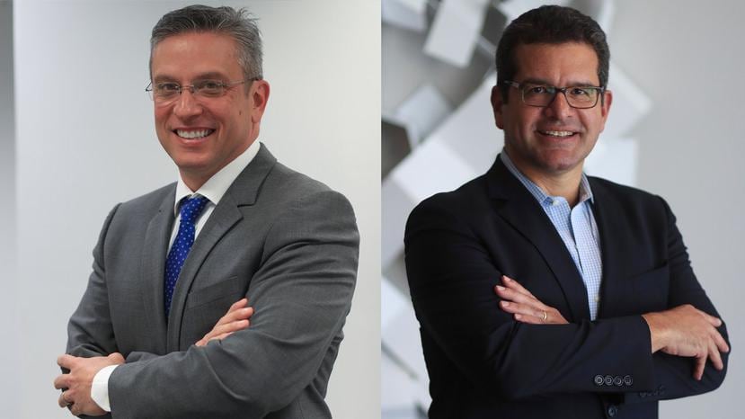 El exgobernador Alejandro García Padilla y el excomisionado residente Pedro Pierluisi. (GFR Media)