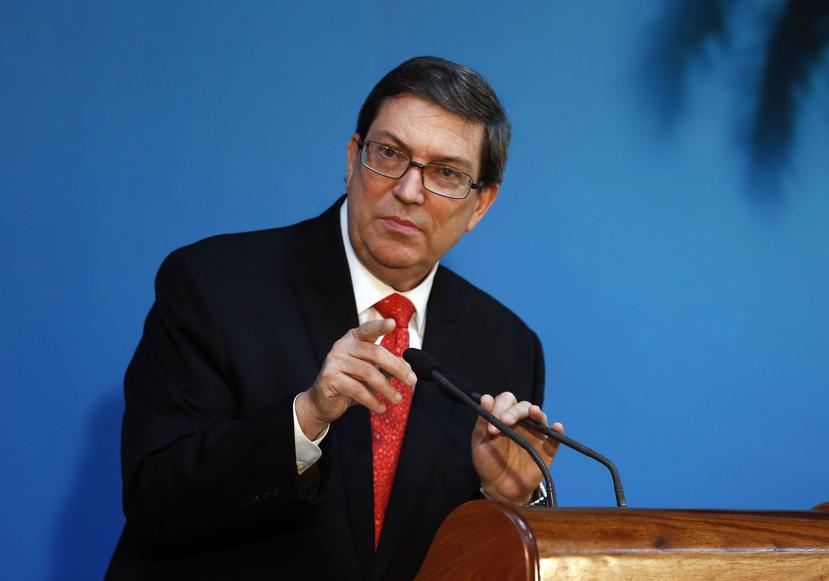 El ministro de Relaciones Exteriores cubano, Bruno Rodríguez Parrilla. (Agencia EFE)