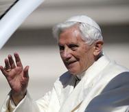 El papa emérito Benedicto XVI.