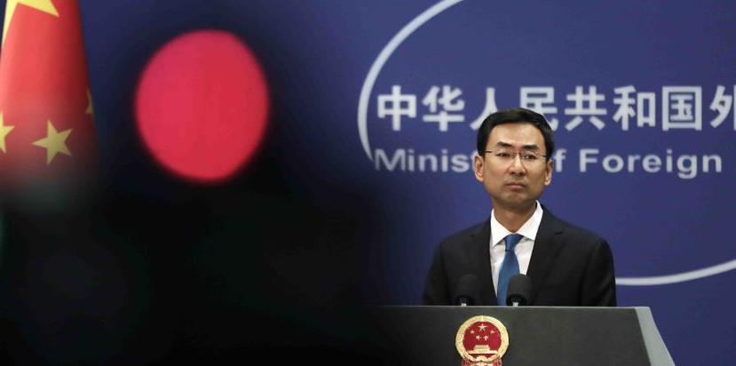 El portavoz del Ministerio de Exteriores chino, Geng Shuang. (AP)