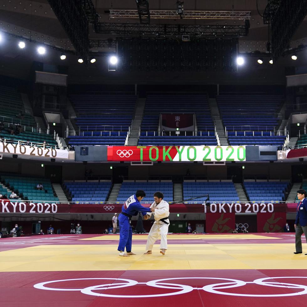 Acción del judo en Tokio 2020.