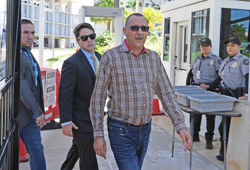Abel Nazario a su salida del Tribunal Federal en Hato Rey.