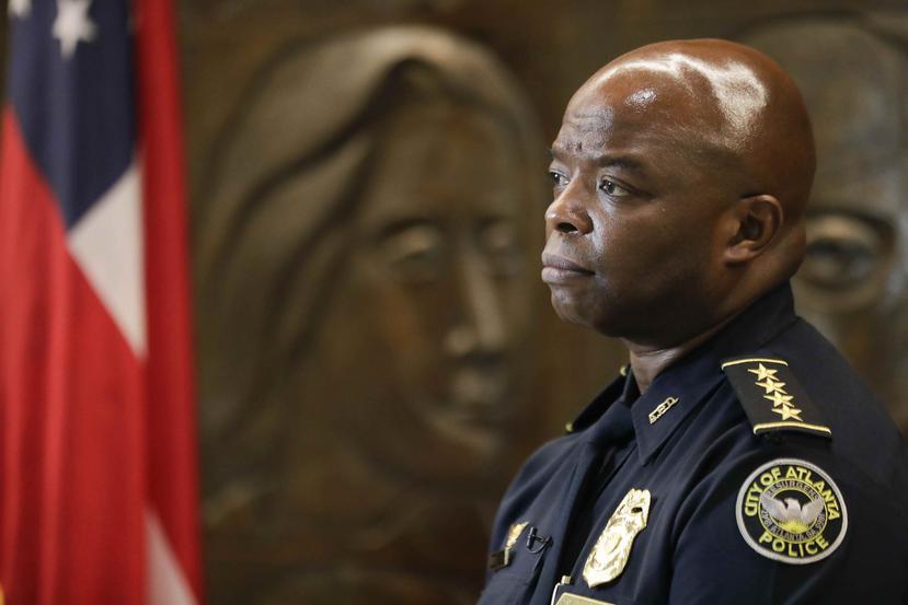 Rodney Bryant, jefe interino del Departamento de Policía de Atlanta. (AP)