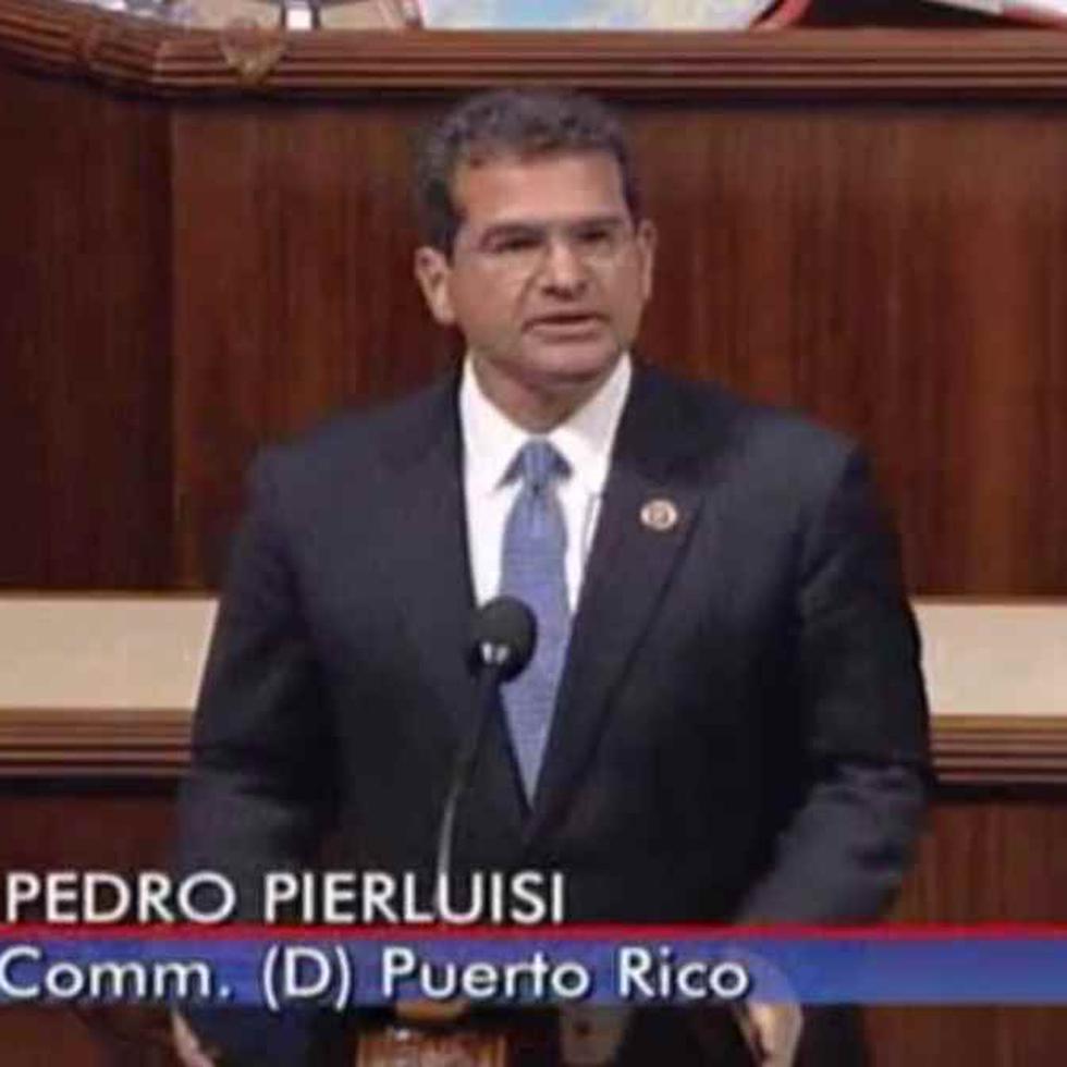 El comisionado residente en Washington, Pedro Pierluisi, anunció en el hemiciclo de la Cámara baja federal su nuevo proyecto de ley a favor de encaminar a Puerto Rico hacia la estadidad. (Toma pantalla / PierluisiCongress)