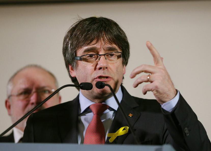 Puigdemont admitió que tiene dudas a veces, pero aseguró que no desistirá en su lucha independentista (AP).