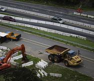 25 de septiembre de 2023. Cayey, PR. La Autoridad de Carreteras y Transportación (ACT) presenta adelantos del proyecto de construcción del deslizamiento de terreno de la PR-52 en Cayey. FOTO POR: Carlos Giusti/GFR Media