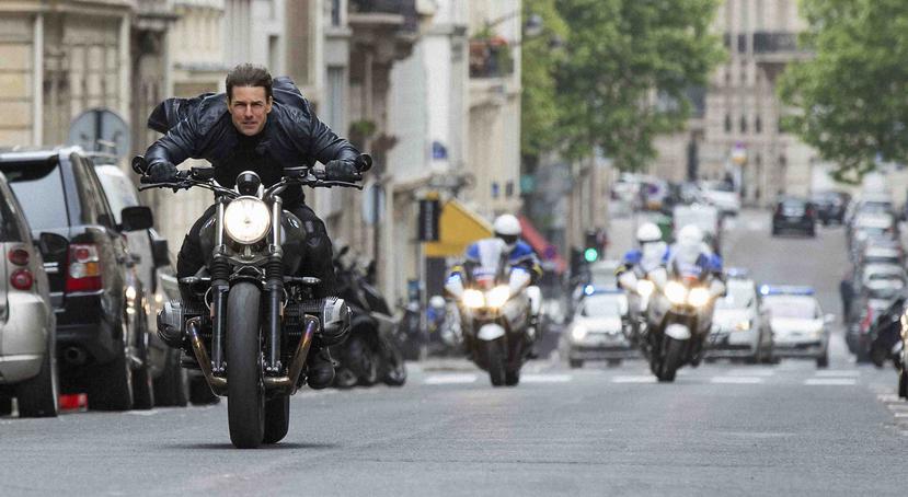 Esta imagen proporcionada por Paramount Pictures muestra a Tom Cruise en una escena de la cinta "Mission: Impossible - Fallout". (AP)