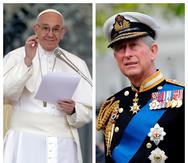 El Papa Francisco y el rey Charles III.