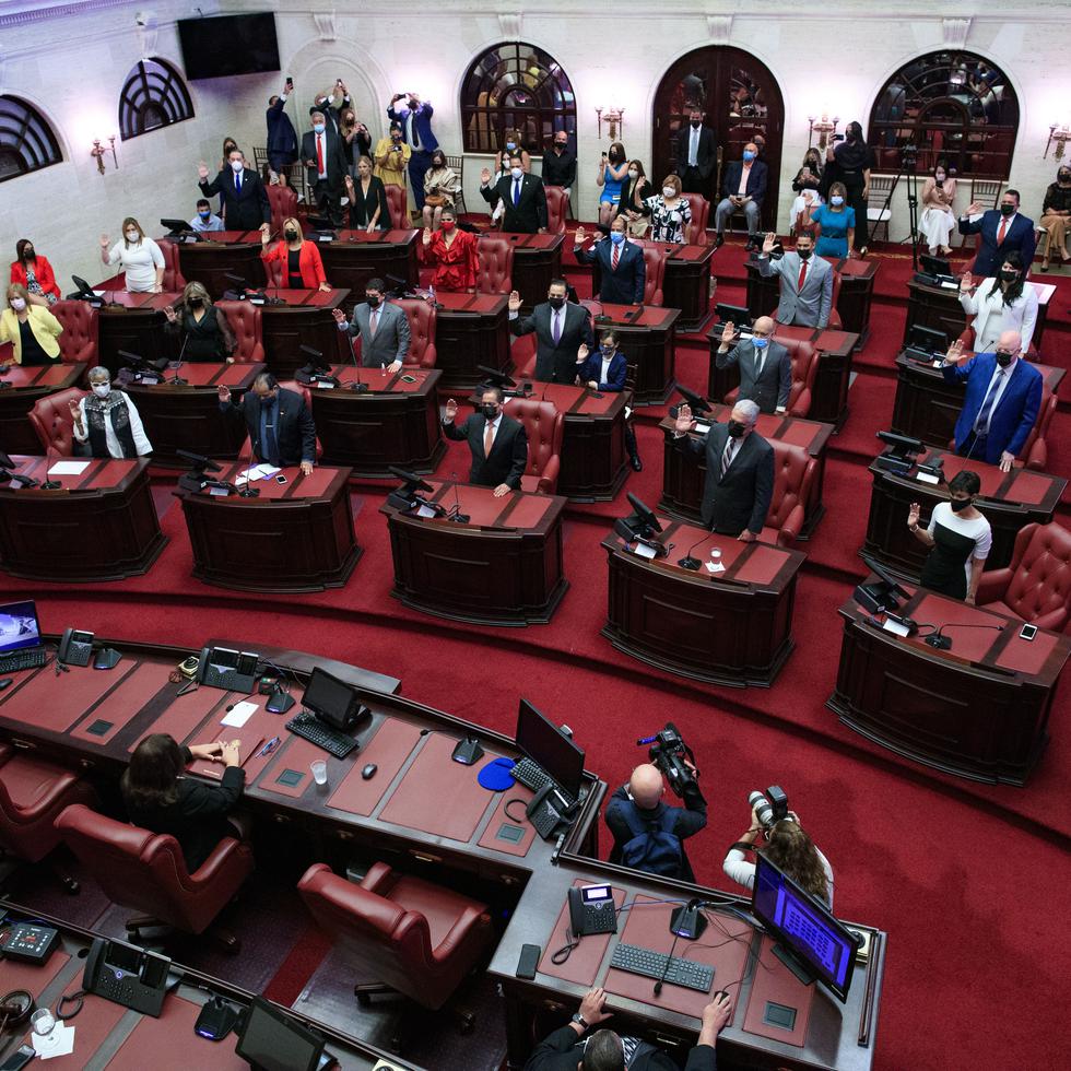 Imagen de archivo de la juramentación del Senado de Puerto Rico en enero de este año.