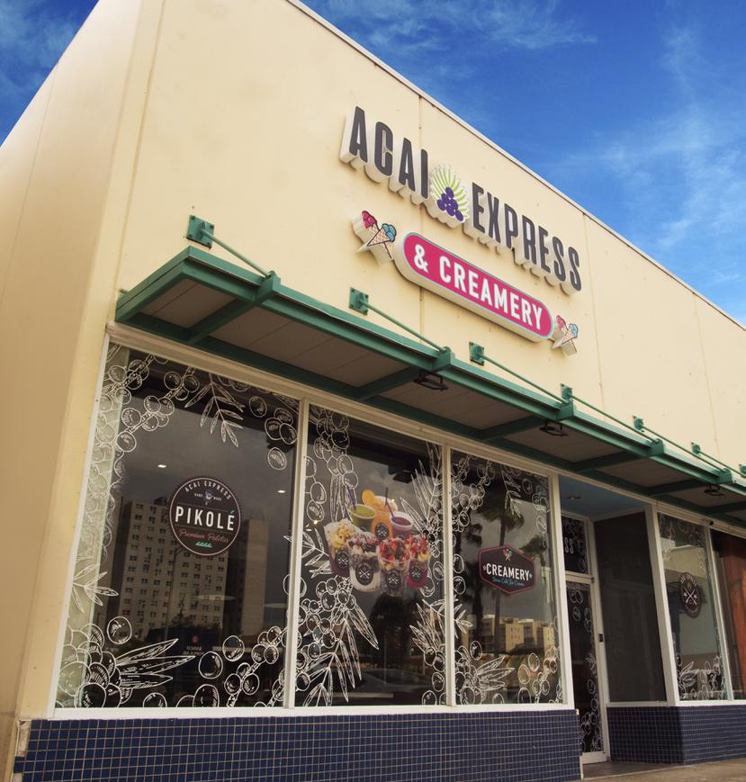 La franquicia Açai Express hoy cuenta con 34 establecimientos, 31 de ellos en la isla y tres en Estados Unidos –en Carolina del Sur, Florida y Nueva Jersey. En la foto, el nuevo local de Escorial.