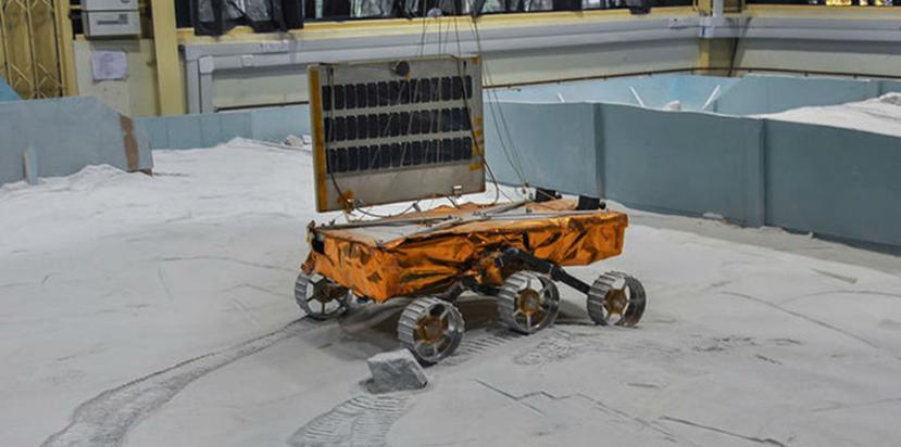 El rover diseñado por la agencia espacial ISRO, realizará diferentes análisis de la superficie lunar que hasta el momento es desconocida por el hombre. (www.isro.gov.in)