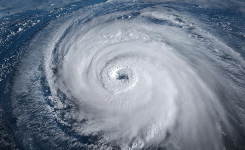Imagen que muestra la extensión de un huracán.