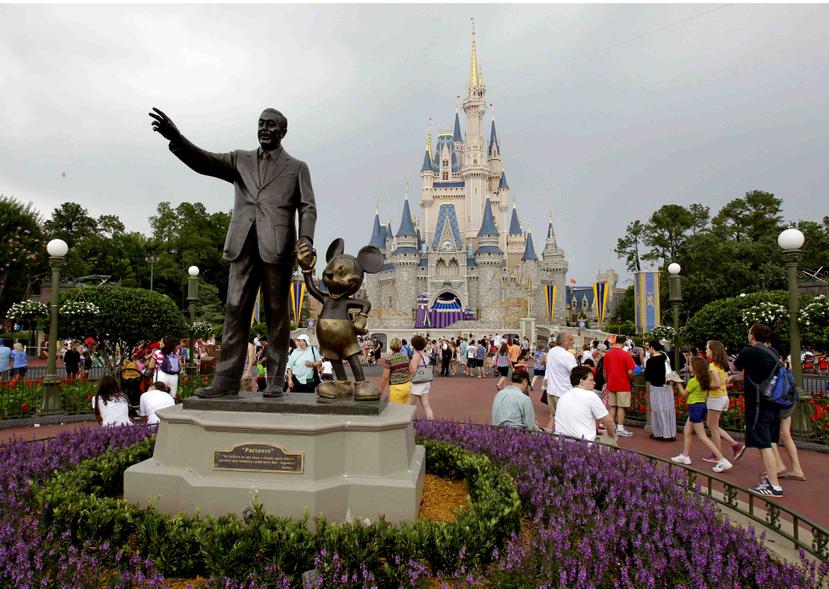 Una imagen el parque Magic Kingdon de Disney, en Florida. (AP)