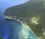Imagen aérea de la isla de Mona.