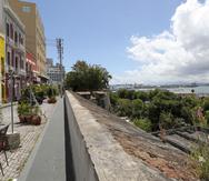 Vista hacia la bahía de San Juan.