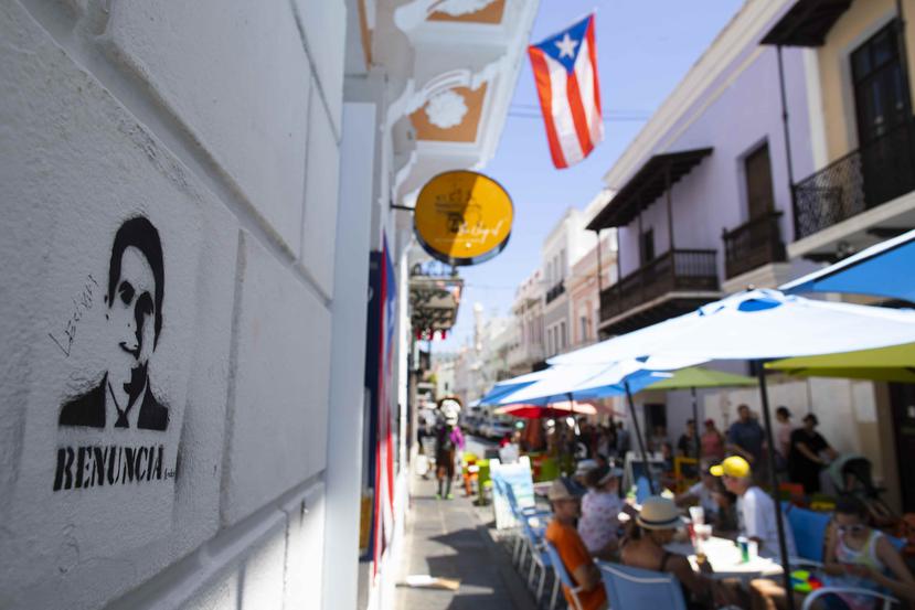 En la foto, el área frente a los comerciantes al final de la calle Del Cristo.