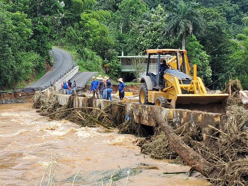 Impactos del huracán Fiona en el Sector Chorreras, barrio Guaraguao, en Bayamón, el 20 de septiembre de 2022.