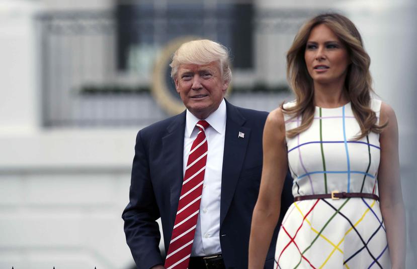 La primera dama también se está preparando para acompañar al presidente, Donald Trump, a Polonia y a Alemania después del feriado nacional del 4 de julio. (AP)