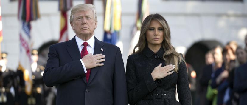 El presidente estadounidense, Donald J. Trump  y su esposa, Melania Trump (EFE)